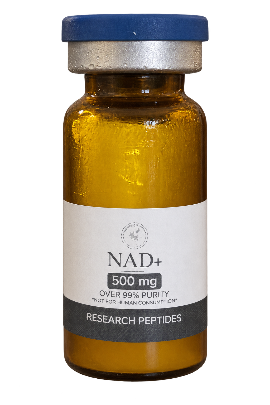 NAD+ 500mg vial, front view